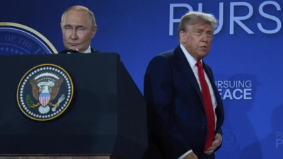  Donald Trump after talks with Vladimir Putin; 'next time in Moscow', says Russian president