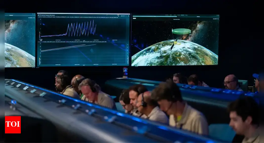 NISAR antenna reflector deployment in orbit