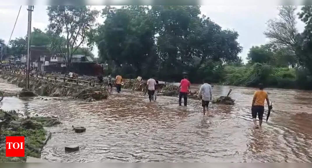 Madhya Pradesh rains: Rupa River floods Rajpur, vehicles washed away, homes inundated