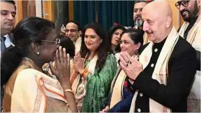 Anupam Kher expresses gratitude to President Droupadi Murmu; says he felt ‘Honoured and Blessed’ at Rashtrapati Bhavan ceremony - Shares post