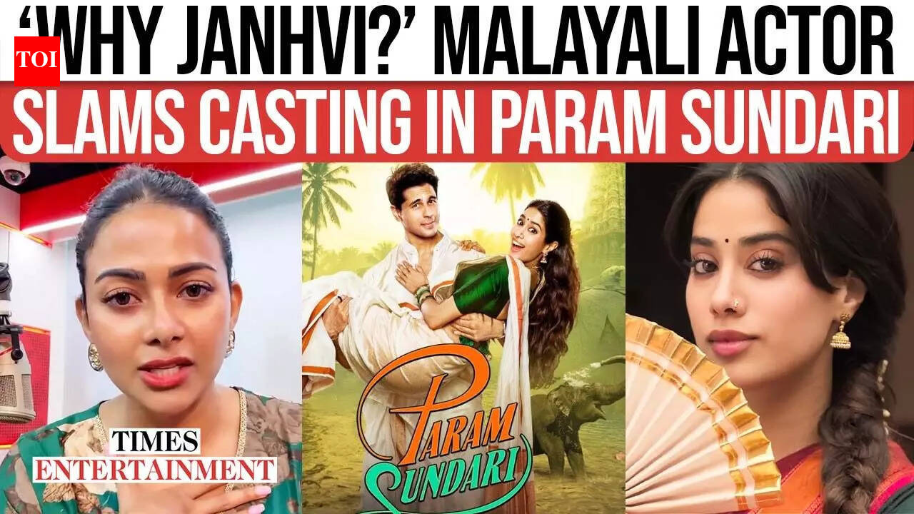 Malayali actor Pavithra Menon slams Janhvi’s casting in 'Param Sundari ...