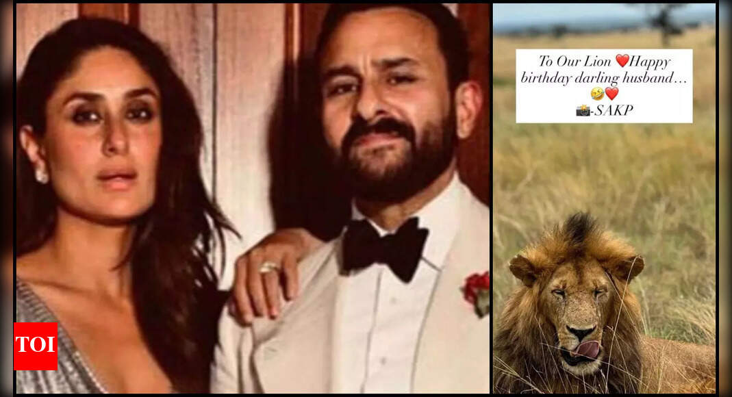 Kareena shares a goofy birthday post for Saif