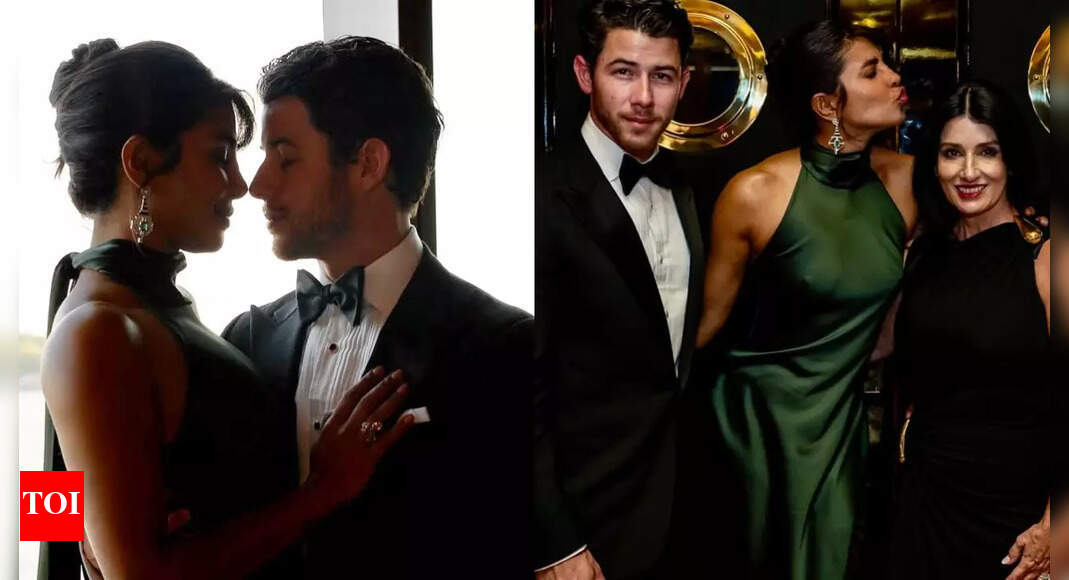 Priyanka Chopra and Nick Jonas Display Elegant Couple Style at Family Gathering