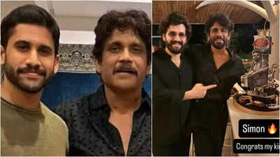 Akhil Akkineni hails Nagarjuna in 'Coolie'; calls him ‘My King’; Naga Chaitanya too celebrates father’s role