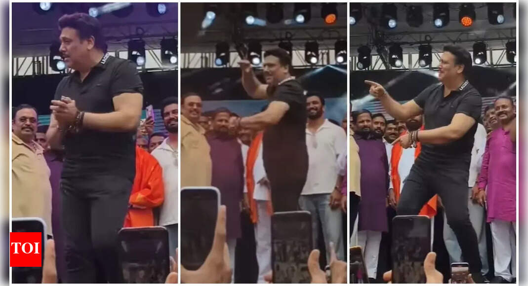 Govinda shows off his trademark dance moves at Dahi Handi event