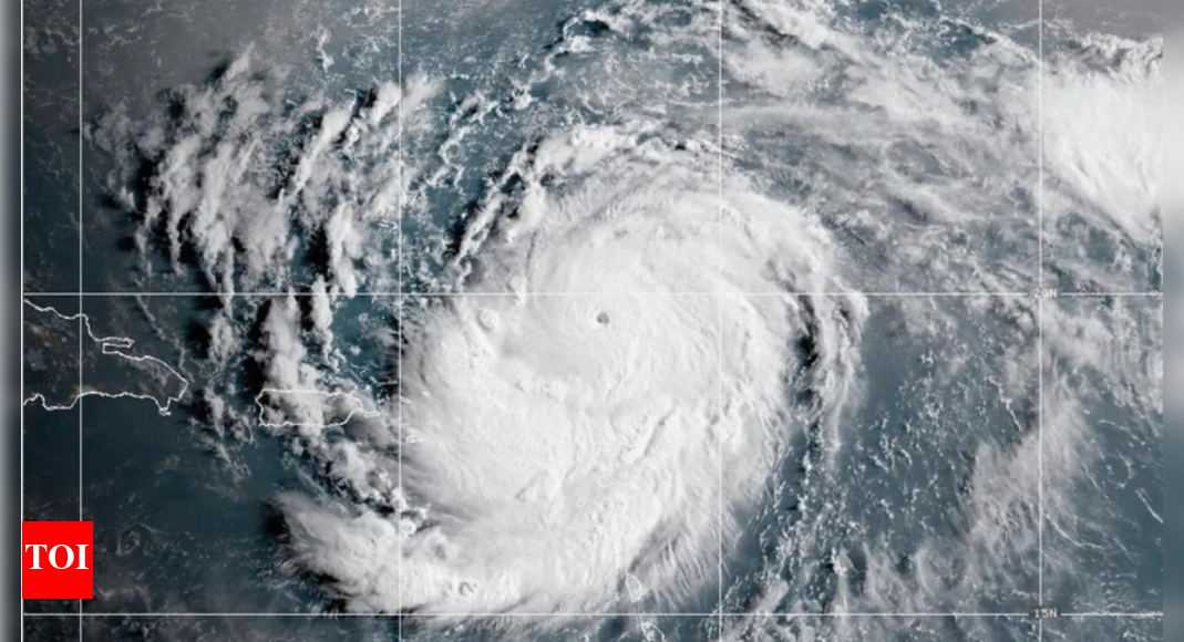 Hurricane Erin intensifies into a Category 5 storm