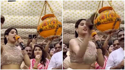 Janhvi Kapoor gets trolled for saying 'Bharat Mata Ki Jai' at Dahi Handi event: 'Sab ke gale tak Jai Shree Krishna aa gaya tha, tabhi...'