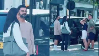  Virat Kohli, wife Anushka Sharma enjoy London stroll; duo seen interacting with locals