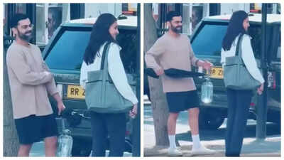 Virat Kohli and Anushka Sharma are all smiles as they enjoy a day out together in London; Fans SHOCKED as couple stops to talk to locals - WATCH