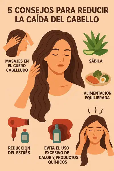 5 Maneras Naturales de Combatir la Caída del Cabello (sin Necesitar Medicamentos)