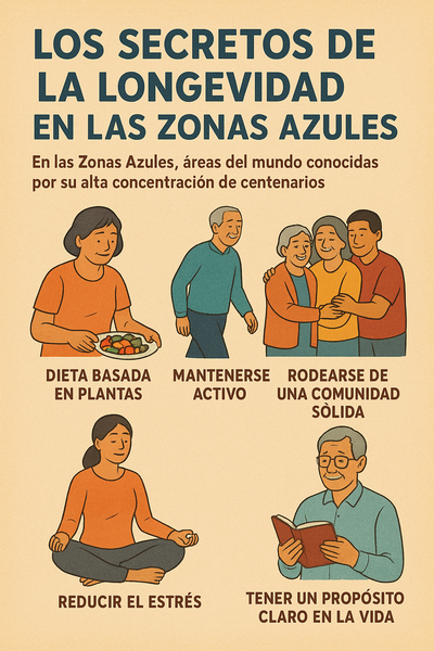 5 Hábitos Simples para Vivir Más de 100 Años, Según las Zonas Azules