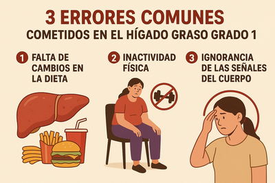 3 Errores Comunes en el Hígado Graso Grado 1 que Pueden Empeorar la Condición (Y Cómo Evitarlos)