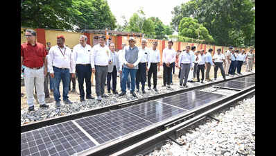 Banaras Locomotive installs India’s first removable solar panels on railway tracks; boosting green energy drive