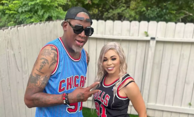 NBA legend Dennis Rodman and girlfriend Yella Yella are starting their very own podcast show but won't reveal how they met