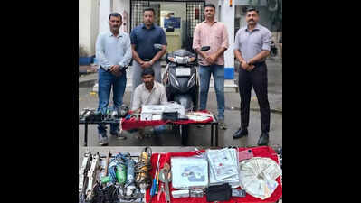 Man held for string of burglaries | Vadodara News - Times of India
