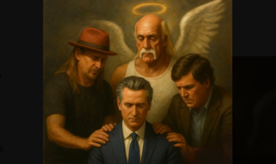 Angel Hulk Hogan and other MAGA celebs giving AI blessings to Gavin Newsom is the worst fever dream for Donald Trump