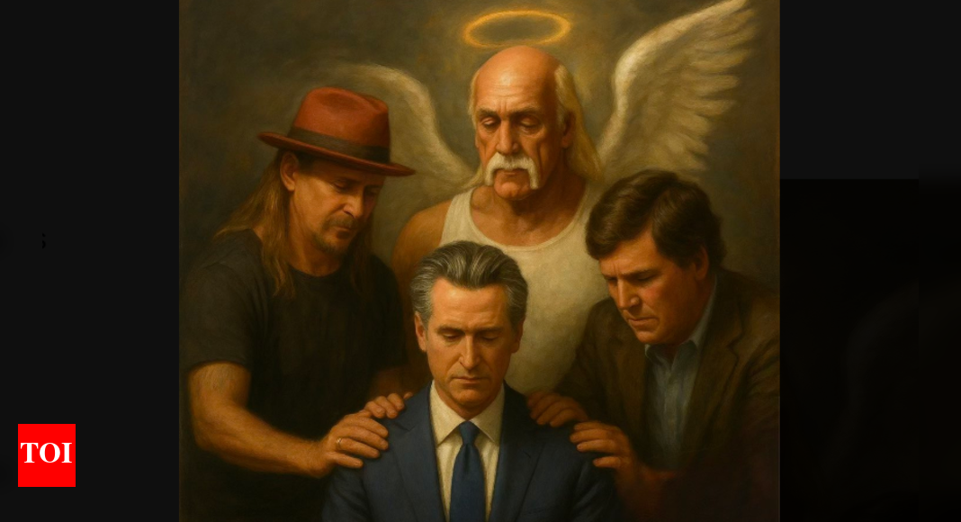 Angel Hulk Hogan and other MAGA celebs giving AI blessings to Gavin Newsom is the worst fever dream for Donald Trump