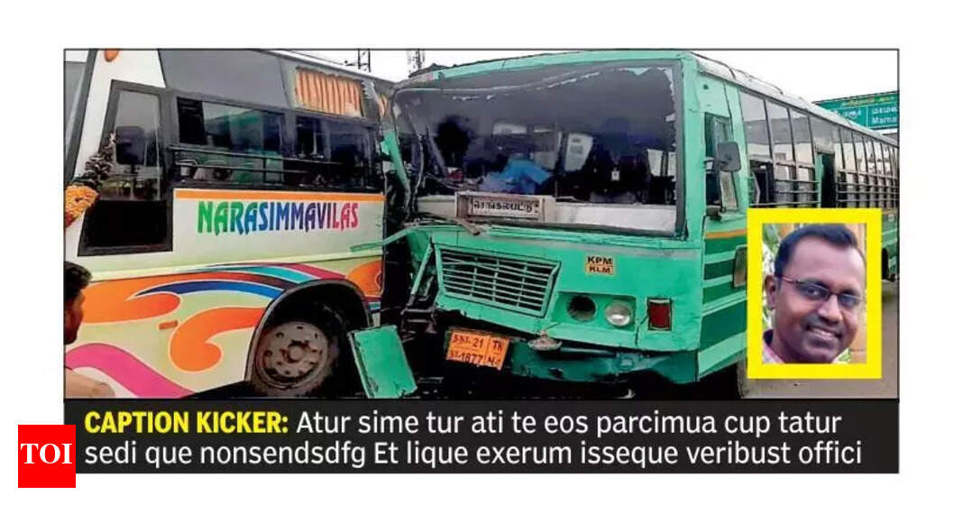 Doc killed in accident two days after he pledged his organs | Chennai News – Times of India