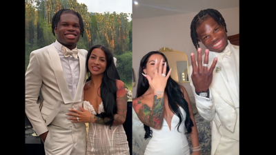 Travis Hunter’s wife Leanna Lenee’s shocking moment during his Heisman Trophy win first sparked separation rumors