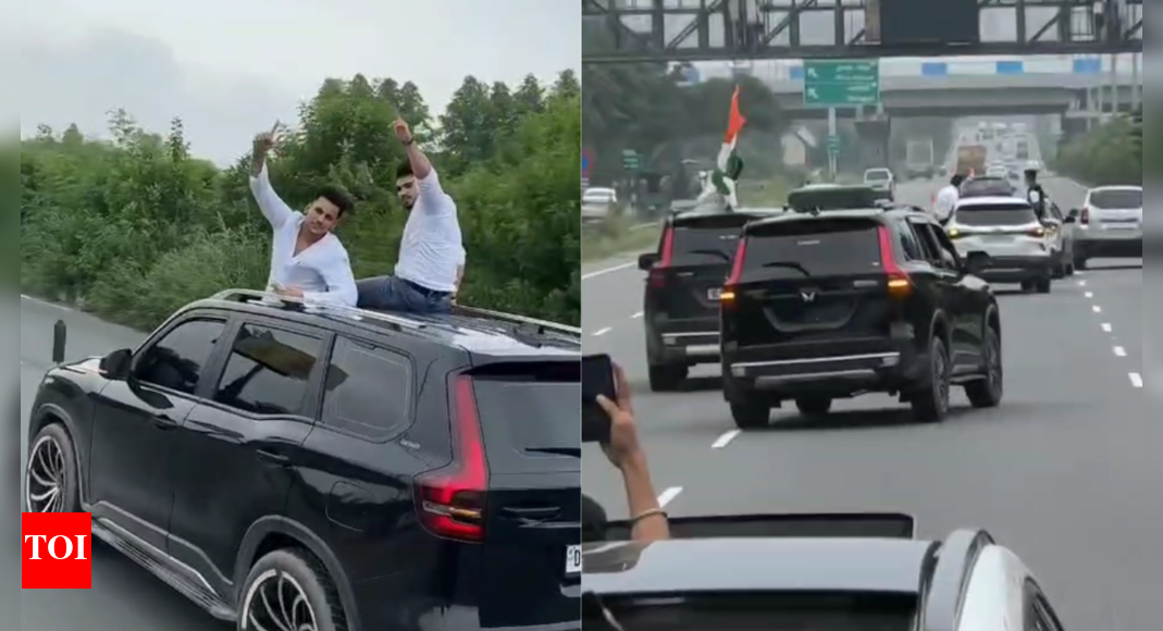 Expressway mayhem: Black luxury cars create chaos, dance to loud music on Gurgaon-Delhi stretch; video viral