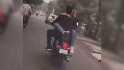 Man booked after video of couple romancing on moving bike in Chhattisgarh goes viral