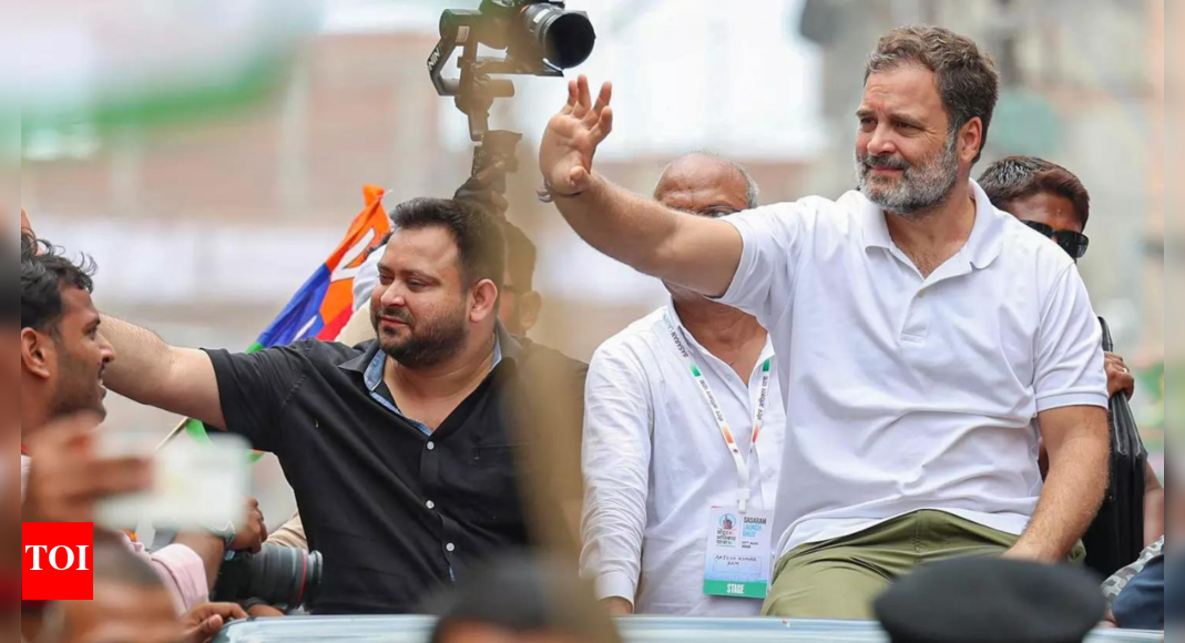 'Will make Rahul PM': Tejashwi Yadav vows 2029 support; calls NDA govt in Bihar 'khatara'