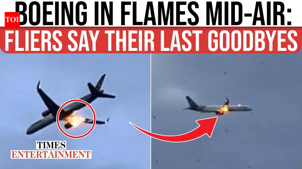 Boeing BURSTS Into Flames Mid-Air: Emergency Landing as Passengers Say ...