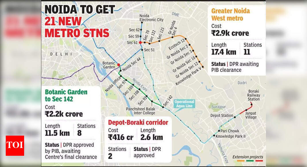 Platforms to concourses: Consultant to draw up designs for Noida metro ...