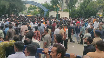Massive protest at Ahmedabad school: Class 10 student stabbed to death by junior; school building ransacked, police force deployed