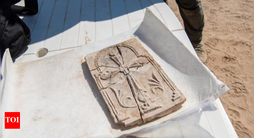 UAE: Remarkably preserved 7th-century Christian cross unearthed on Sir Bani Yas Island