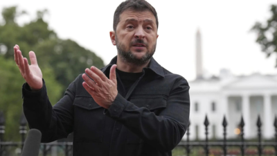 'Lucky Charm': How a Ukrainian designer styled Zelansky for a trump meeting; Black suit gives subtle details