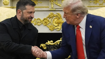 'Lucky Charm': How a Ukrainian designer styled Zelansky for a trump meeting; Black suit gives subtle details