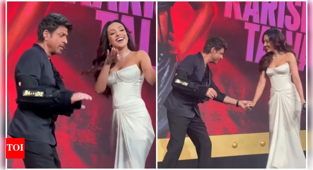 'The Ba***ds of Bollywood': Shah Rukh Khan shows off new haircut, dances with Sahher Bambba at Aryan Khan’s show launch despite injured hand
