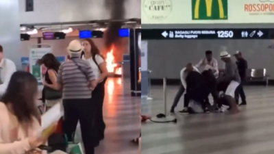 The man sets fire, smash desk at Milan Airport: Delay, follow the withdrawal - clock