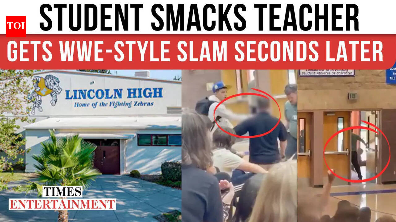 High School Teen Takes Swing At Teacher, Gets Brutal Takedown On Camera ...