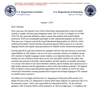 Trump administration rescinds English learner guidance, leaving millions of students in limbo