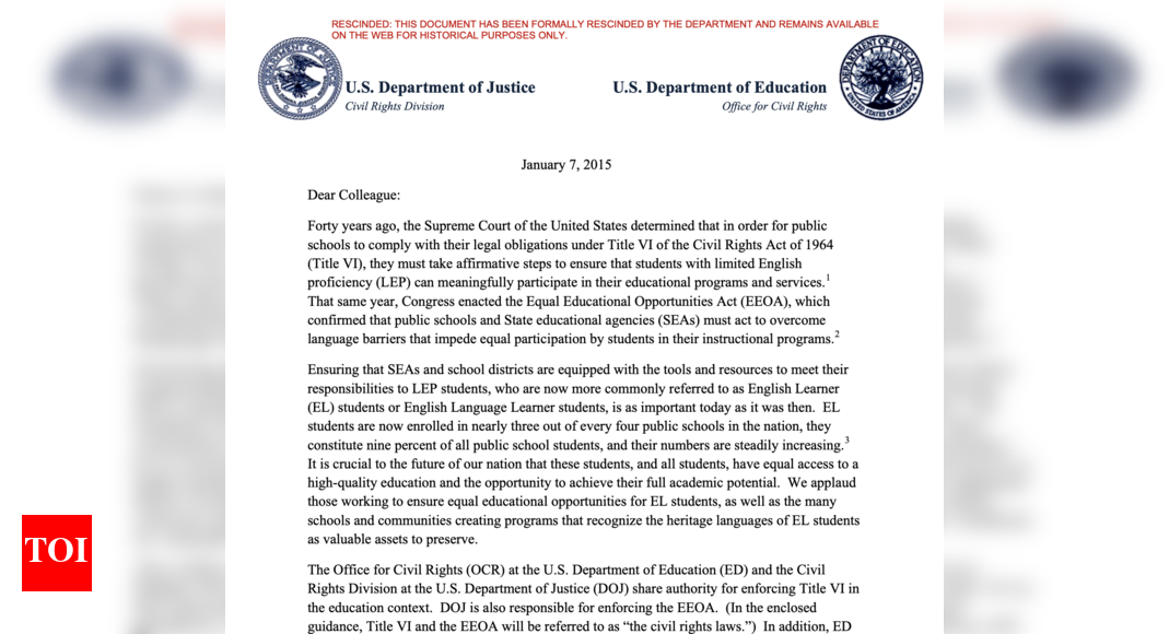 Trump administration rescinds English learner guidance, leaving millions of students in limbo