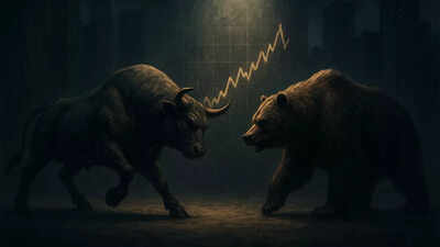 Market analysts maintain an optimistic near-term outlook, citing government policy initiatives and increased consumption as key drivers. (AI image) Stock market today: Nifty50 opens in green; BSE Sensex up over 150 points, crosses 82,000