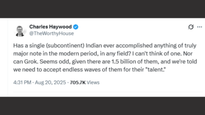 American influencer faces backlash over controversial post on India: "1.5 billion people, zero achievements"