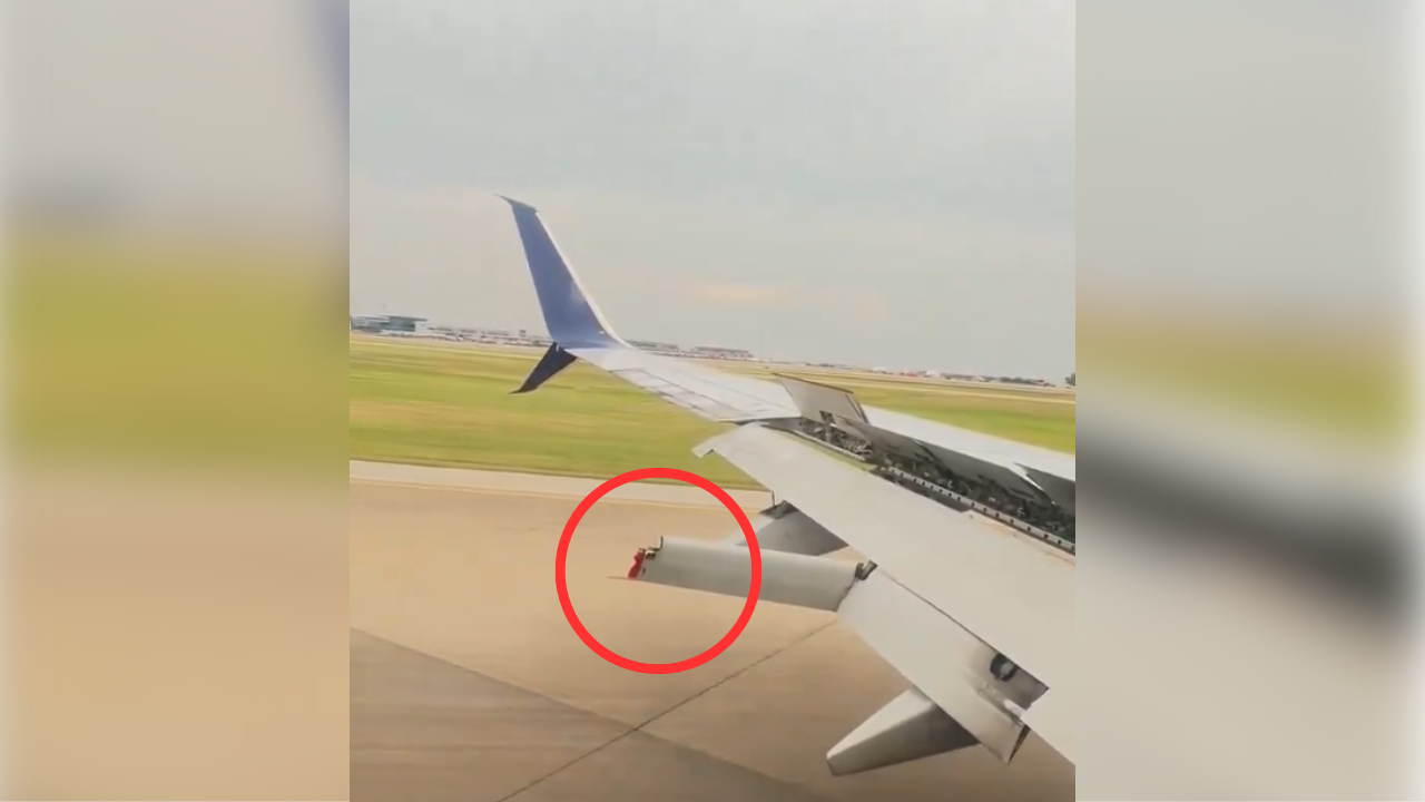Delta airlines Boeing 737's wing flap dangles mid-air; 68
