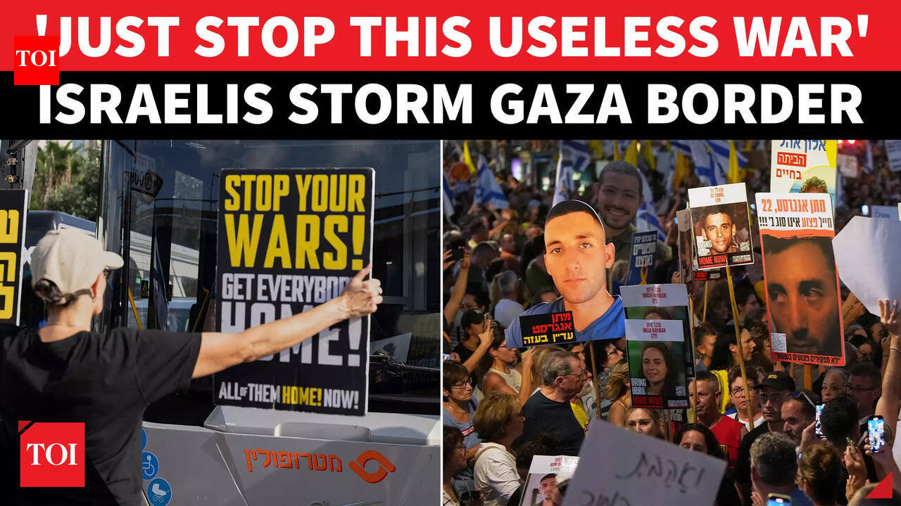 'Hostages Will Disappear': Israelis REVOLT Again, Storm Gaza Border ...