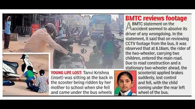 Schoolgirl crushed to death by bus on eve of her 11th birthday in Bengaluru