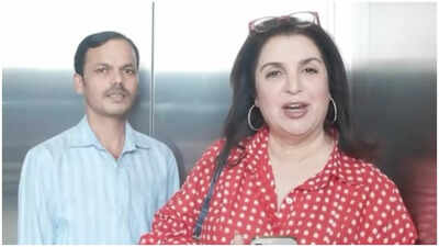 Farah Khan, her cook Dilip indulge in street shopping at Janpath market, staying in disguise
