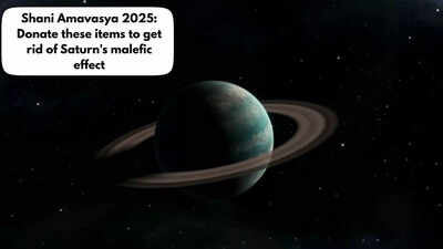 Shani Amavasya 2025: Donate these items to get rid of Saturn's malefic effects