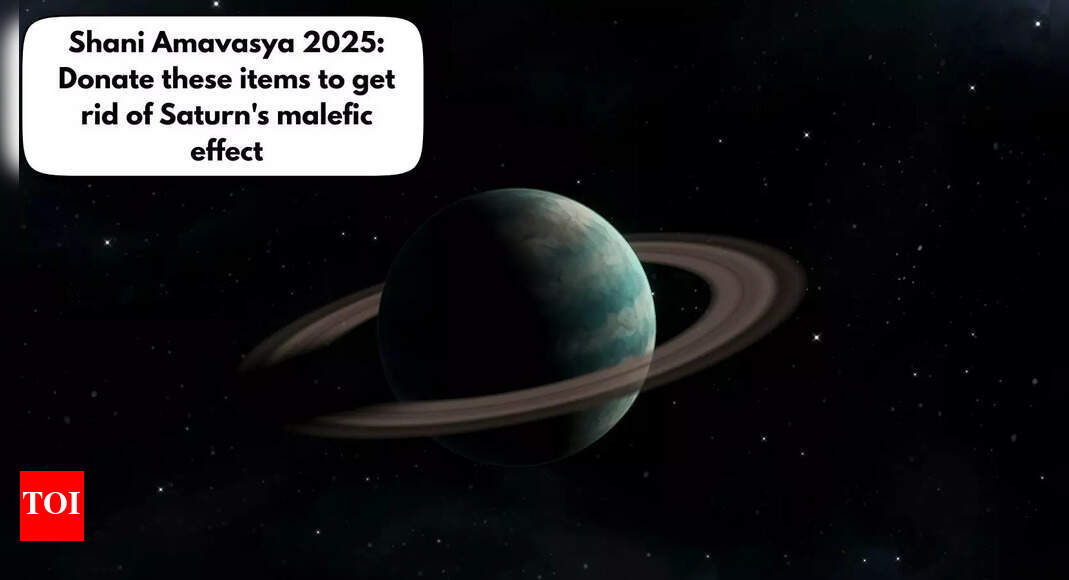 Shani Amavasya 2025: Donate these items to get rid of Saturn's malefic effects