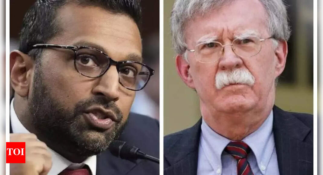 'No one is above the law': Who is John Bolton? Why Kash Patel ordered FBI raid on his house - Times of India