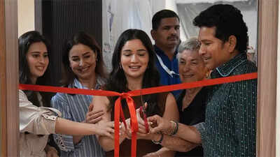 More joy for Tendulkar family: Sachin Tendulkar beams with pride as Sara Tendulkar launches Pilates studio after Arjun Tendulkar's engagement