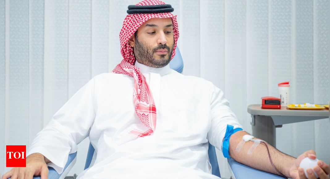 Saudi Arabia’s Crown Prince Mohammed bin Salman donates blood to launch annual national blood donation campaign