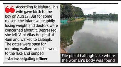 Woman leaves newborn in Bengaluru hospital, jumps into lake