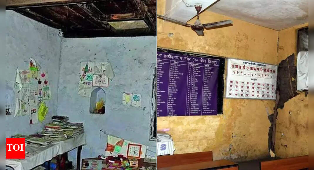 Disasters batter Uttarakhand, children forced to study in crumbling schools